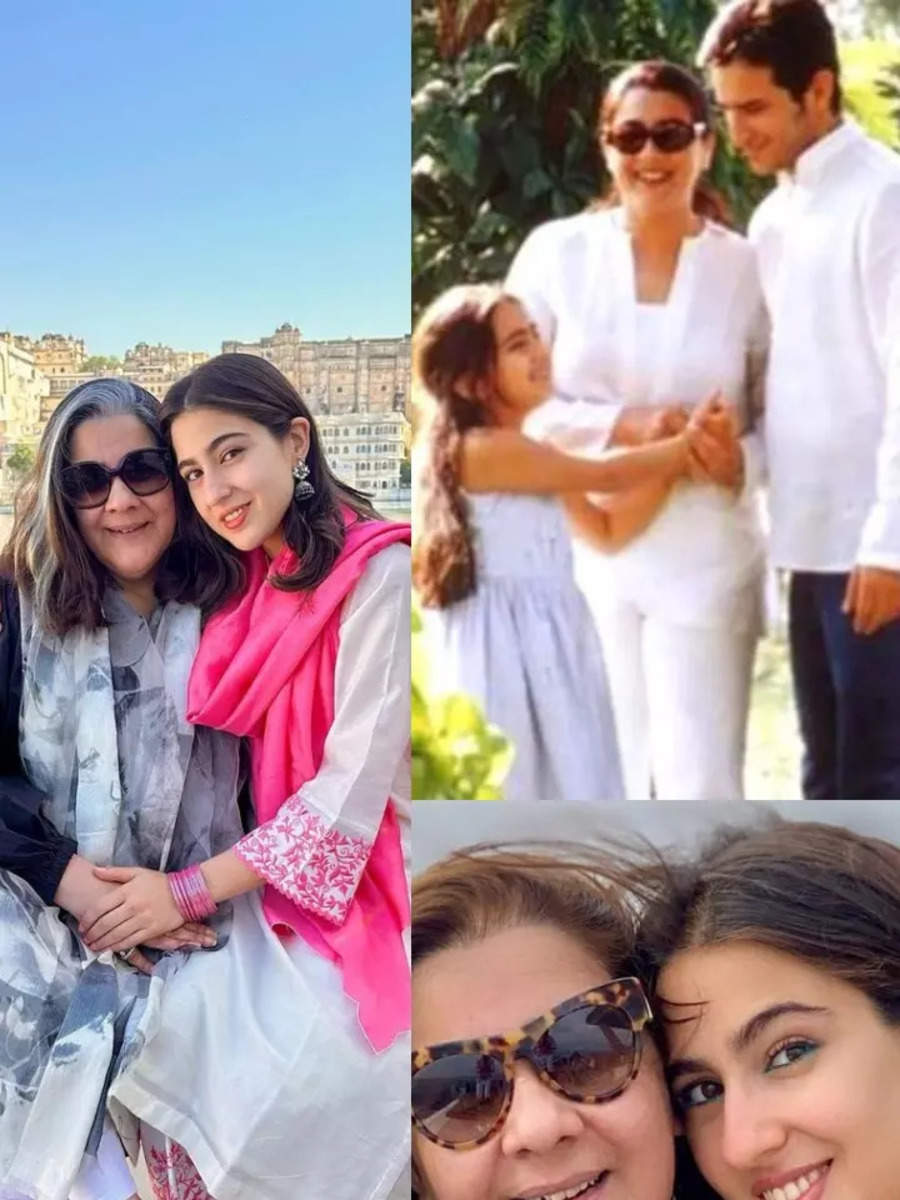 Sara Ali Khans Adorable Photos With Mother Amrita Singh Times Of India