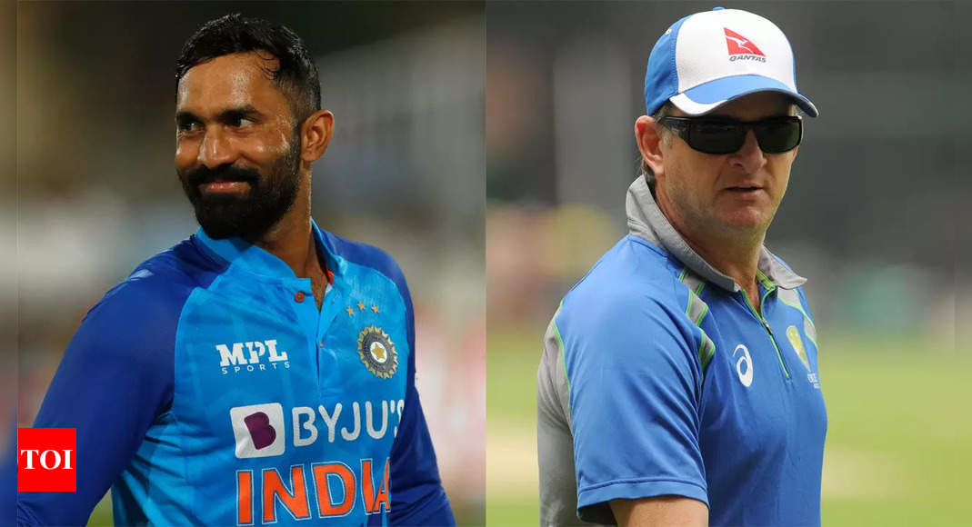 Dinesh Karthik and Mark Waugh’s banter about match prediction on live commentary | Cricket News – Times of India