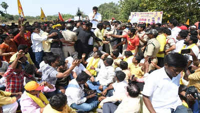 Nara Lokesh slams local police for injuring a party activist at GD Nellore