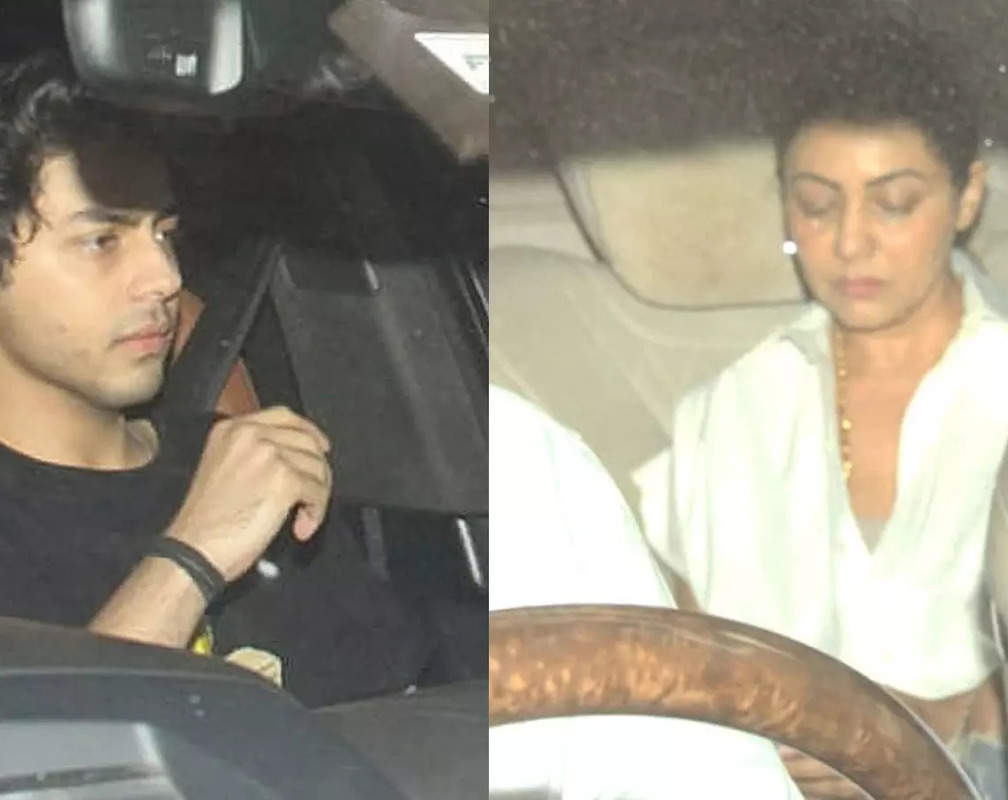 
Aryan Khan, Shah Rukh Khan and Gauri Khan spotted at manager Pooja Dadlani's residence
