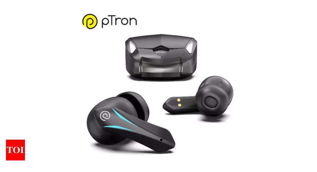 Basspods Flare: Ptron Basspods Flare gaming earbuds launched with ENC, 35 hours battery life: Price, availability and more – Times of India