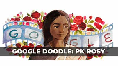 Google Doodle celebrates PK Rosy, the first female lead in Malayalam film