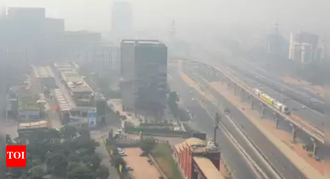 न्यूनतम तापमान में मामूली बढ़ोतरी;  गुड़गांव में हवा की रफ्तार गिरी, हवा हुई ‘खराब’  गुड़गांव समाचार – टाइम्स ऑफ इंडिया