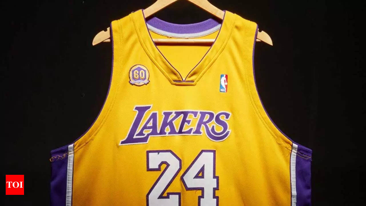 Kobe Bryant jersey sold for 5.8 million at auction NBA News Times of India