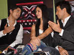 Kat, Imran, Ali on the sets of 'X Factor'