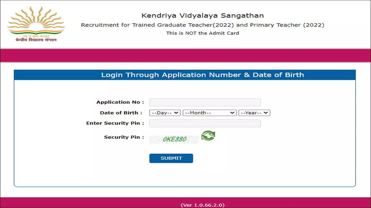 Kendriya Vidyalaya Id Card