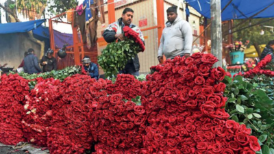 Valentine-effect: Wholesale flower sales bloom, not retail | Delhi ...