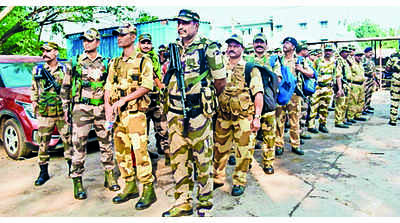 Paramilitary forces reach Erode