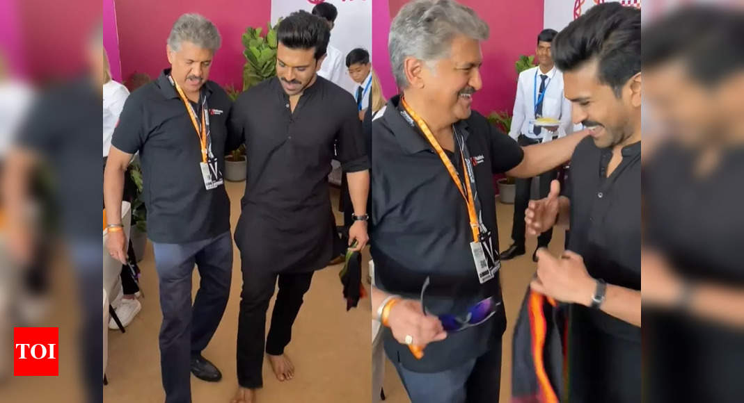 Anand Mahindra Shares A Video Of Ram Charan Teaching Him The Naatu Naatu Hook Step The Latter 