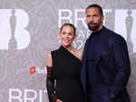 English former football player and tv presenter Rio Ferdinand and his wife Kate Wright AFP