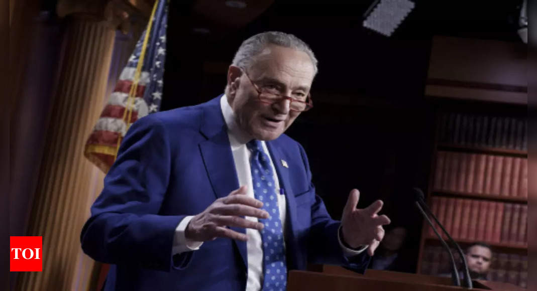 Chuck Schumer: Senate majority leader Chuck Schumer says 2 downed objects believed to be balloons – Times of India