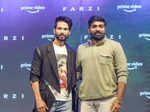 Shahid Kapoor and Vijay Sethupathi arrive in style at the trailer launch of Farzi