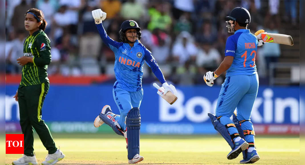 India record their highest successful chase at Women’s T20 World Cup | Cricket News – Times of India