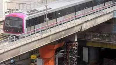 In Bengaluru, duo tries to cross Metro tracks, rescued & fined