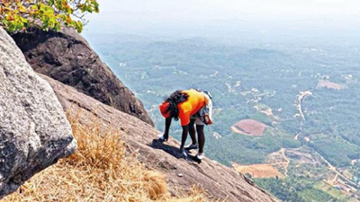 Climber scales Gadaikallu, hopes to train youngsters in Karnataka