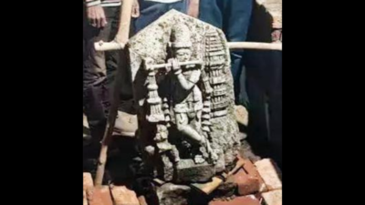 12th century Chalukya dynasty Krishna idol unearthed in Maharashtra's Bramhapuri