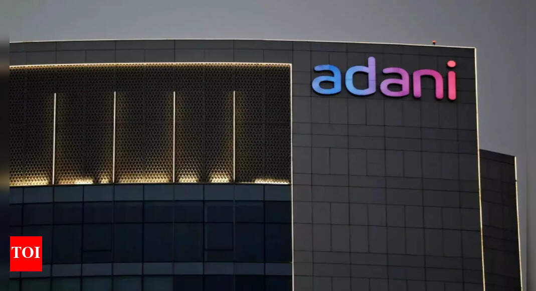 Adani shares drop as group cuts revenue growth target by 50% – Times of India