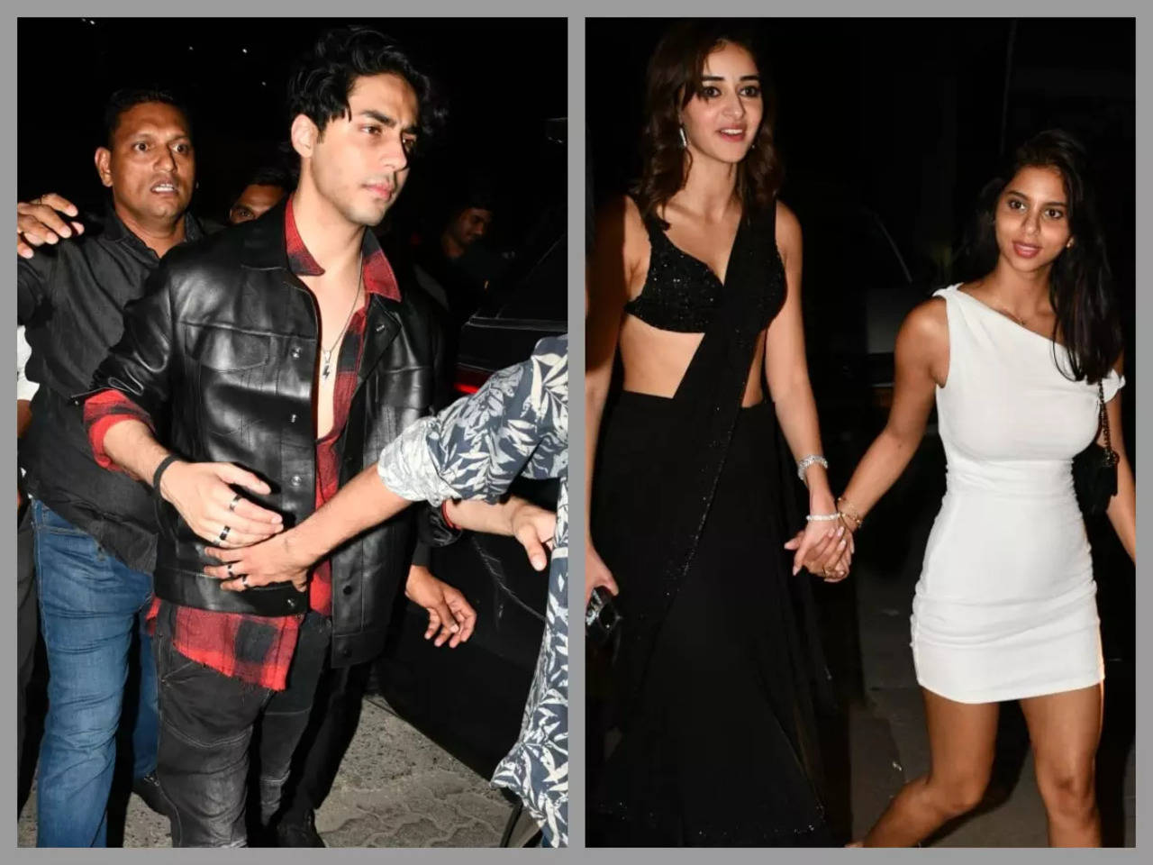 Aryan Khan arrives at a bash in the city with Suhana Khan and ...