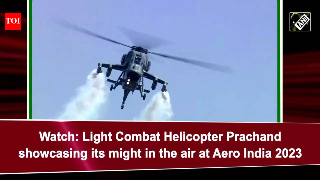 helicopter prachand: Watch: Light Combat Helicopter Prachand showcasing ...