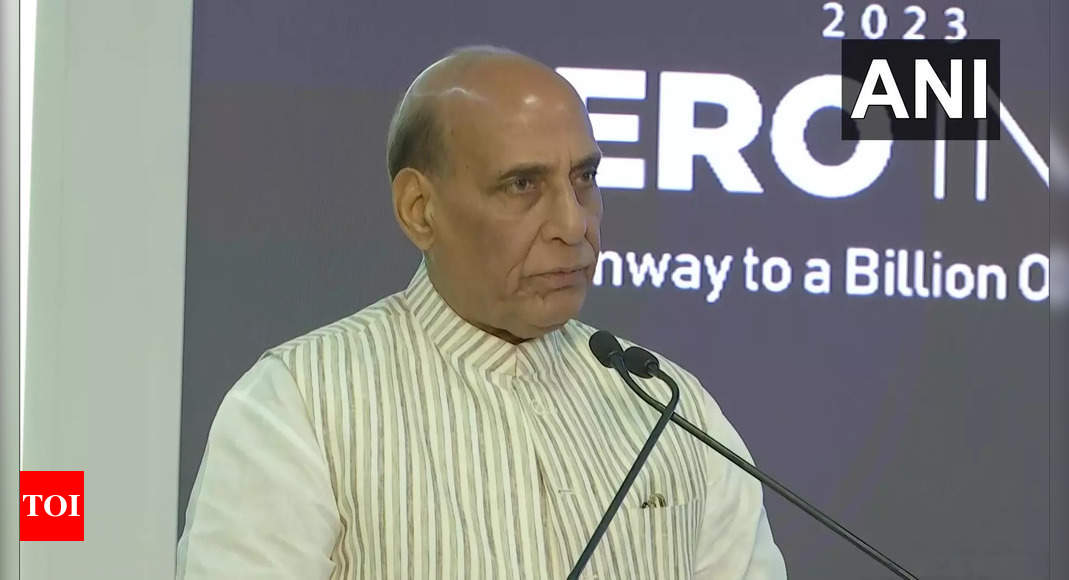 Our aim is to nurture a vibrant, world-class defence manufacturing industry in country: Rajnath Singh | India News – Times of India