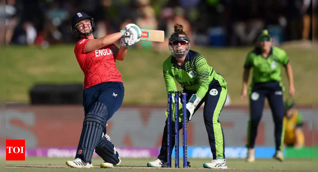 ICC Women’s T20 World Cup: England beat Ireland by 4 wickets for their second win | Cricket News – Times of India