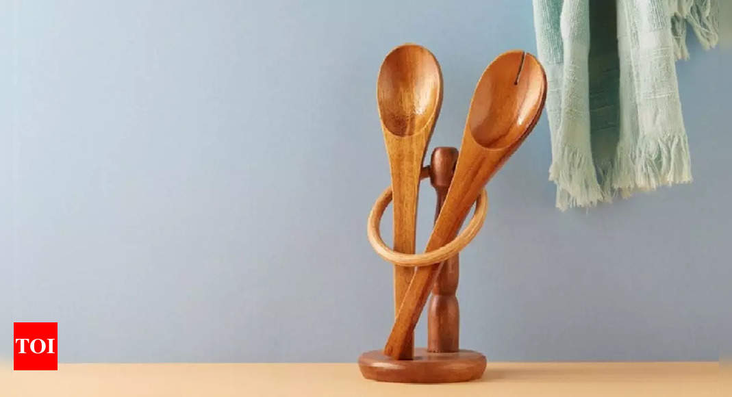 Wood Spoon Holder or Multipurpose Stand or Table Organizer or
