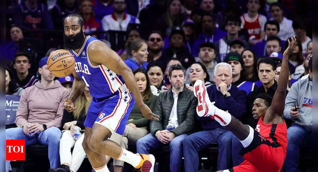 NBA: James Harden, 76ers breeze past hapless Rockets | NBA News - The Times of India
