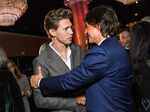 Actors Austin Butler and Tom Cruise 