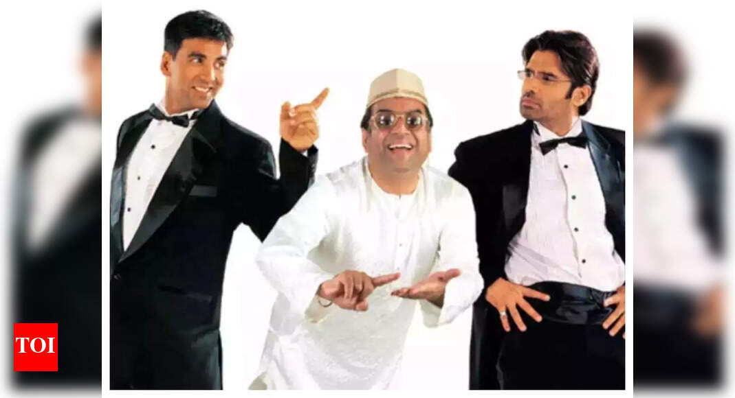 Akshay Kumar, Suniel Shetty and Paresh Rawal reunite to discuss ‘Hera