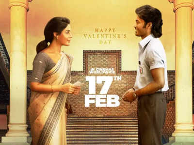 Dhanush and Samyuktha Menon gift fans a special 'SIR' poster on Valentine's Day