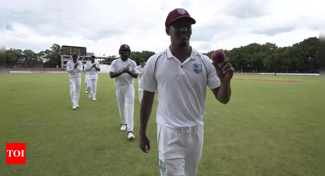 2nd Test: Record-breaker Motie spins West Indies to series win over Zimbabwe | Cricket News – Times of India