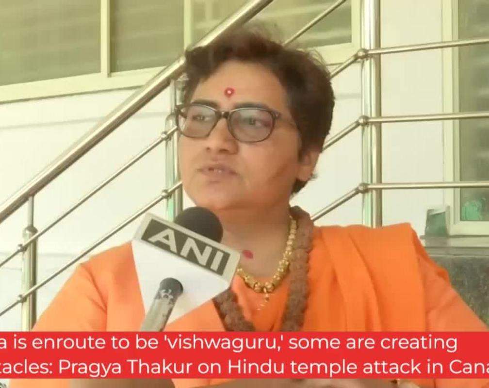 
India is enroute to be 'vishwaguru,' some are creating obstacles: Pragya Thakur on Hindu temple attack in Canada
