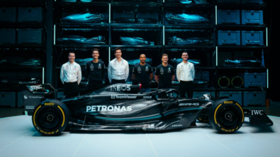 2023 Mercedes F1 car 'W14' unveiled: Back in black, Toto Wolff hopes it's  as fast as it looks - Times of India