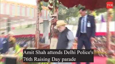 Union home minister Amit Shah attends Delhi Police's 76th Raising Day parade