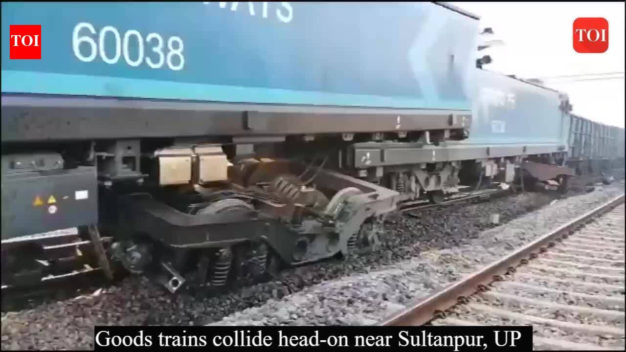Goods trains collide head-on near Sultanpur, UP