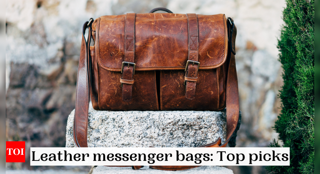 Goatter Mens Hunter Leather Inch Messenger Bag – Goatter