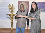 In pics: Padma Shri ‘Shri Bhalu Mondhe’ unveils artist Vishali Bawa’s exhibition ‘Prismatic’