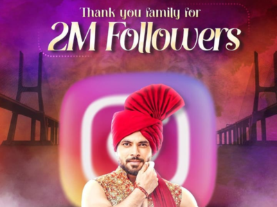 Bigg Boss 16 fame Shiv Thakare clocks 2 million followers on Instagram; thanks his fans for all the love