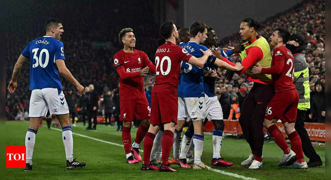 Liverpool, Everton charged by FA for ‘mass confrontation’ in derby | Football News – Times of India