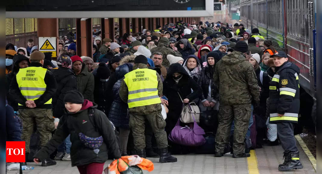 Ukrainian refugees safe, but not at peace, after year of war – Times of India