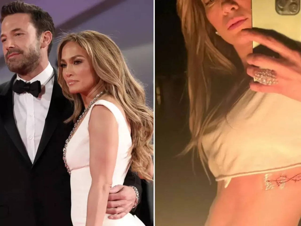 Jennifer Lopez and Ben Affleck get complementary tattoos for Valentines  Day  GMA News Online