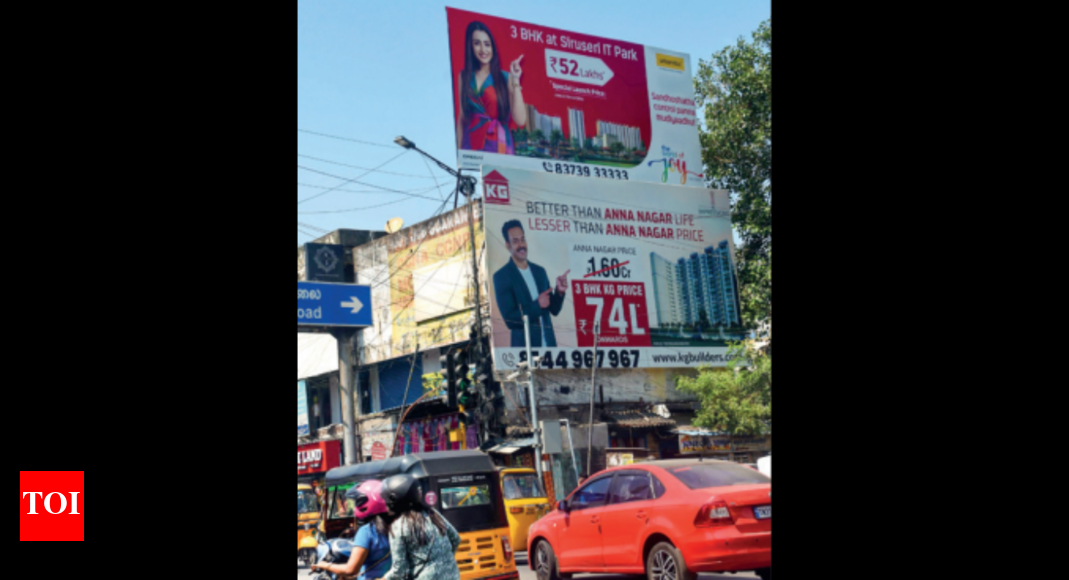 How to rein in illegal hoardings in Chennai Chennai News Times of India