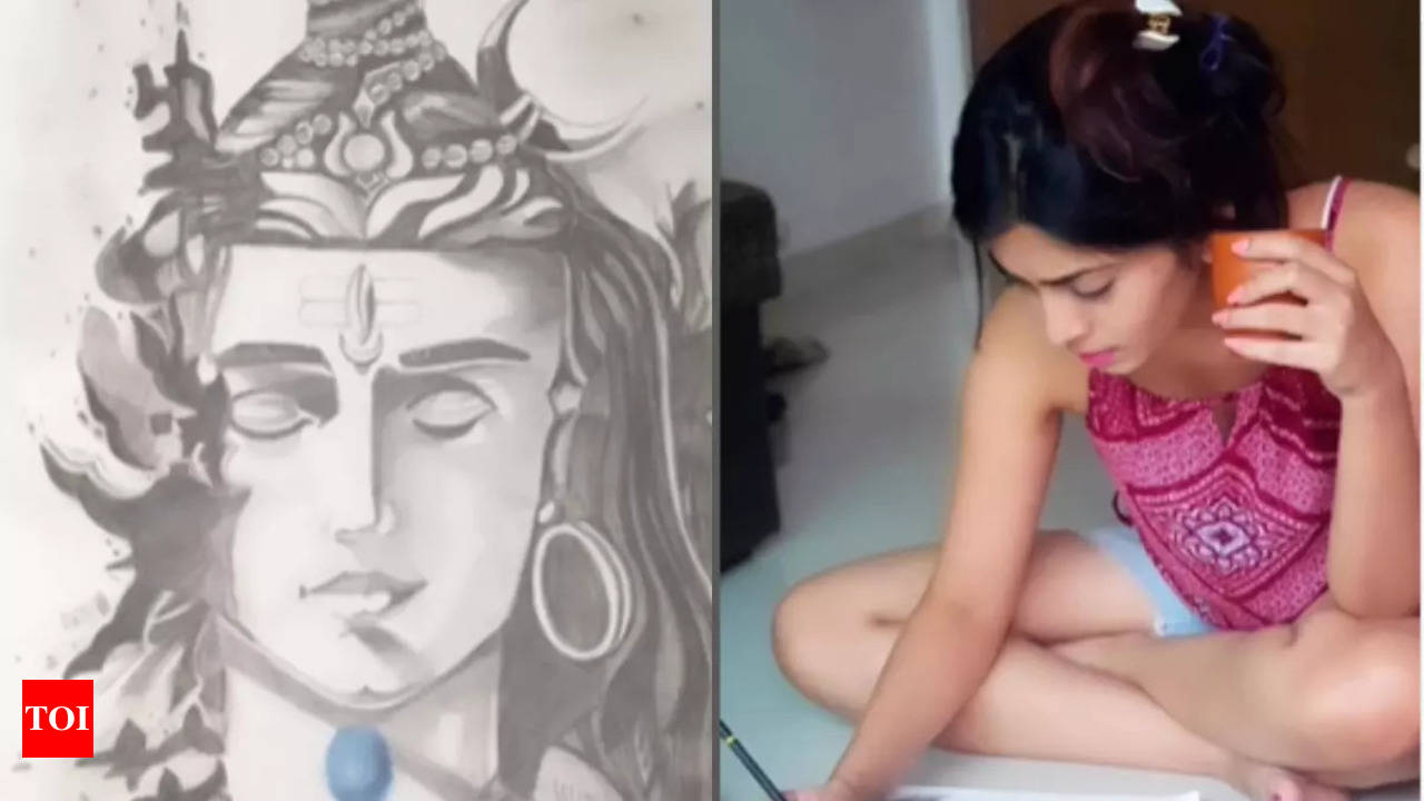 Maha Shivratri drawing for kids | How to draw Maha Shivaratri Greeting  Design - YouTube