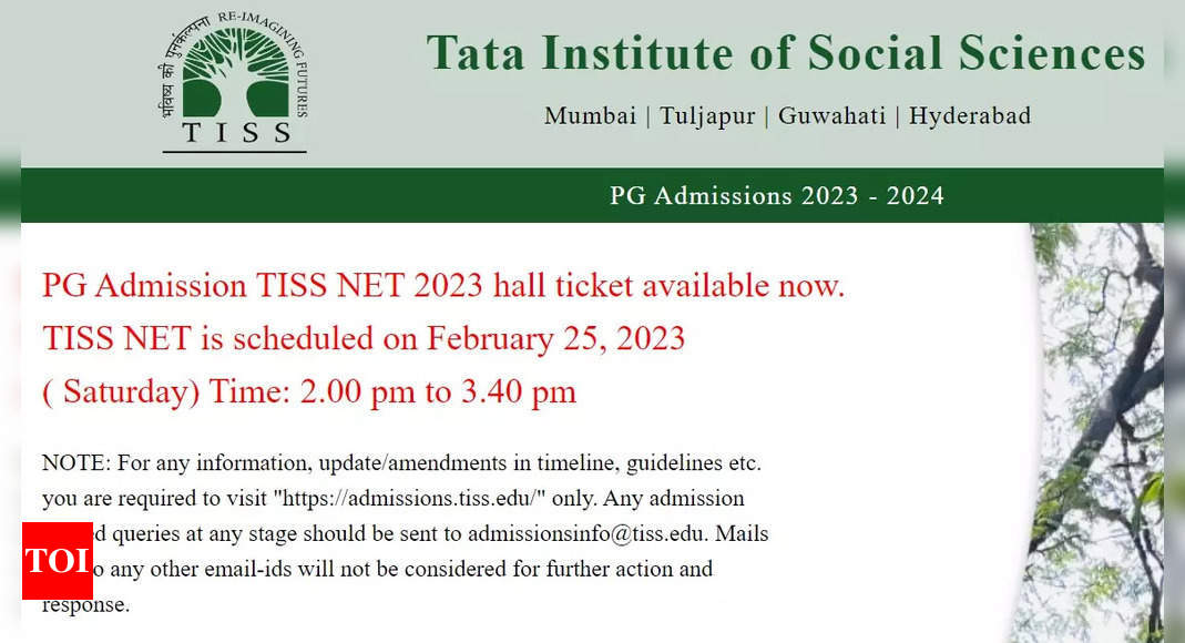 TISSNET Admit Card 2023 Released On Admissions.tiss.edu, Direct Link ...