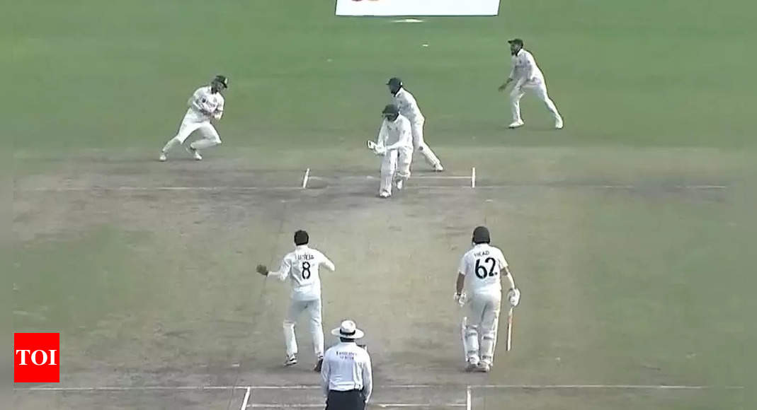 Watch: Shreyas Iyer pulls off a spectacular reflex catch to dismiss Usman Khawaja | Cricket News – Times of India