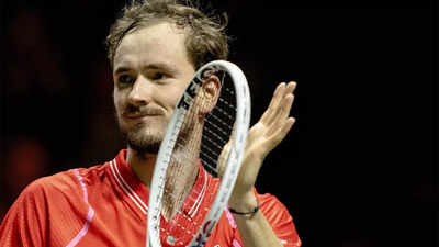 Jannik Sinner reacts to fine victory over Daniil Medvedev to