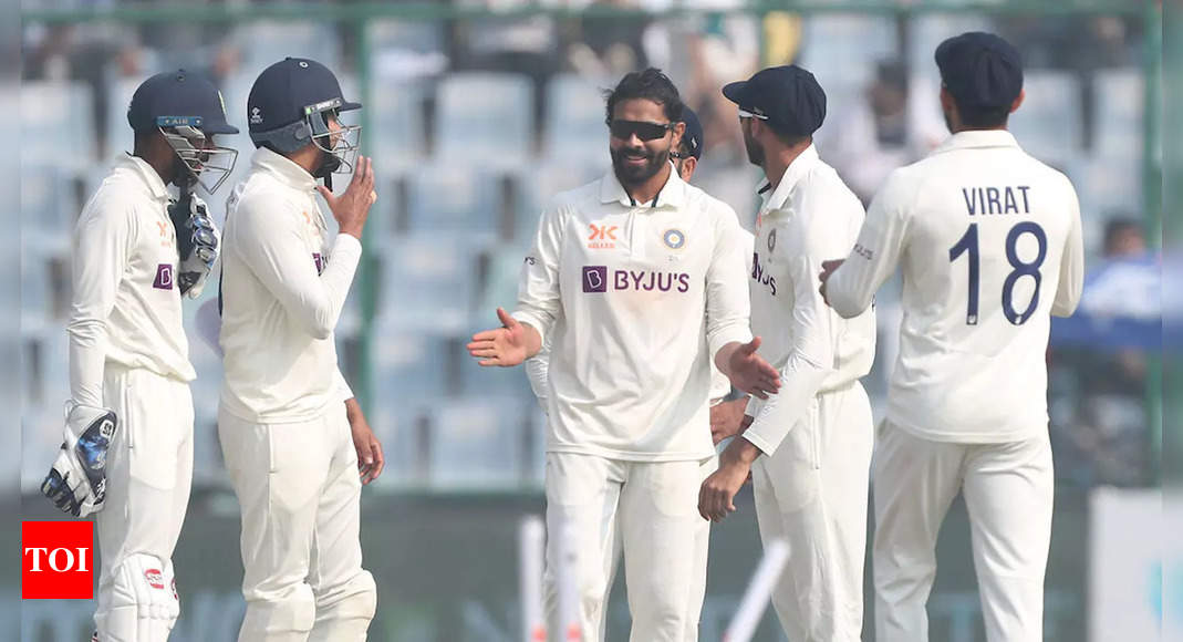 Ravindra Jadeja claims career best figures to put India on top in Delhi Test | Cricket News – Times of India