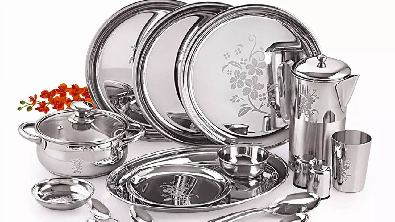 Steel Bowl,Aluminium Tray Gold Wedding Return Gift Bowl Set at Rs 189/piece  in Moradabad