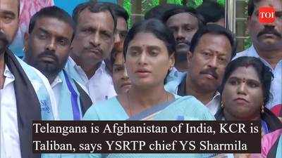 Telangana is Afghanistan of India, KCR is Taliban, says YSRTP chief YS Sharmila