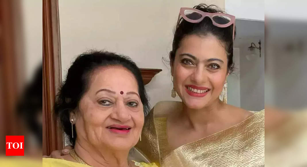 Ajay Devgn and Kajol express gratitude to mother Veena Devgn on her 75th birthday – Times of India